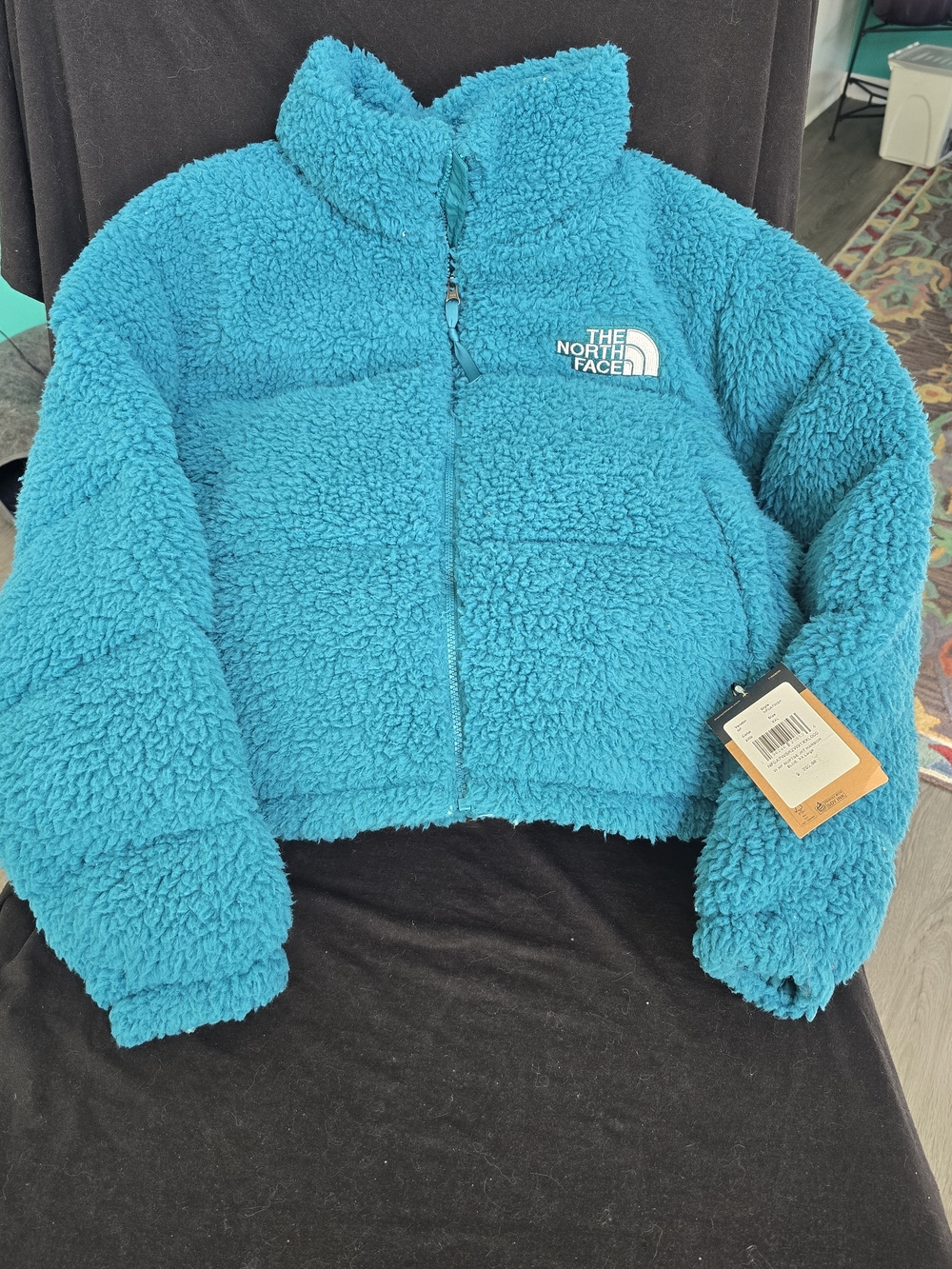 The North Face Women's Teal Sherpa Fleece Jacket